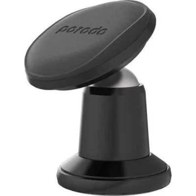 Porodo Powerful Magnetic Car Mount Stick-on Mount for all Device - Black